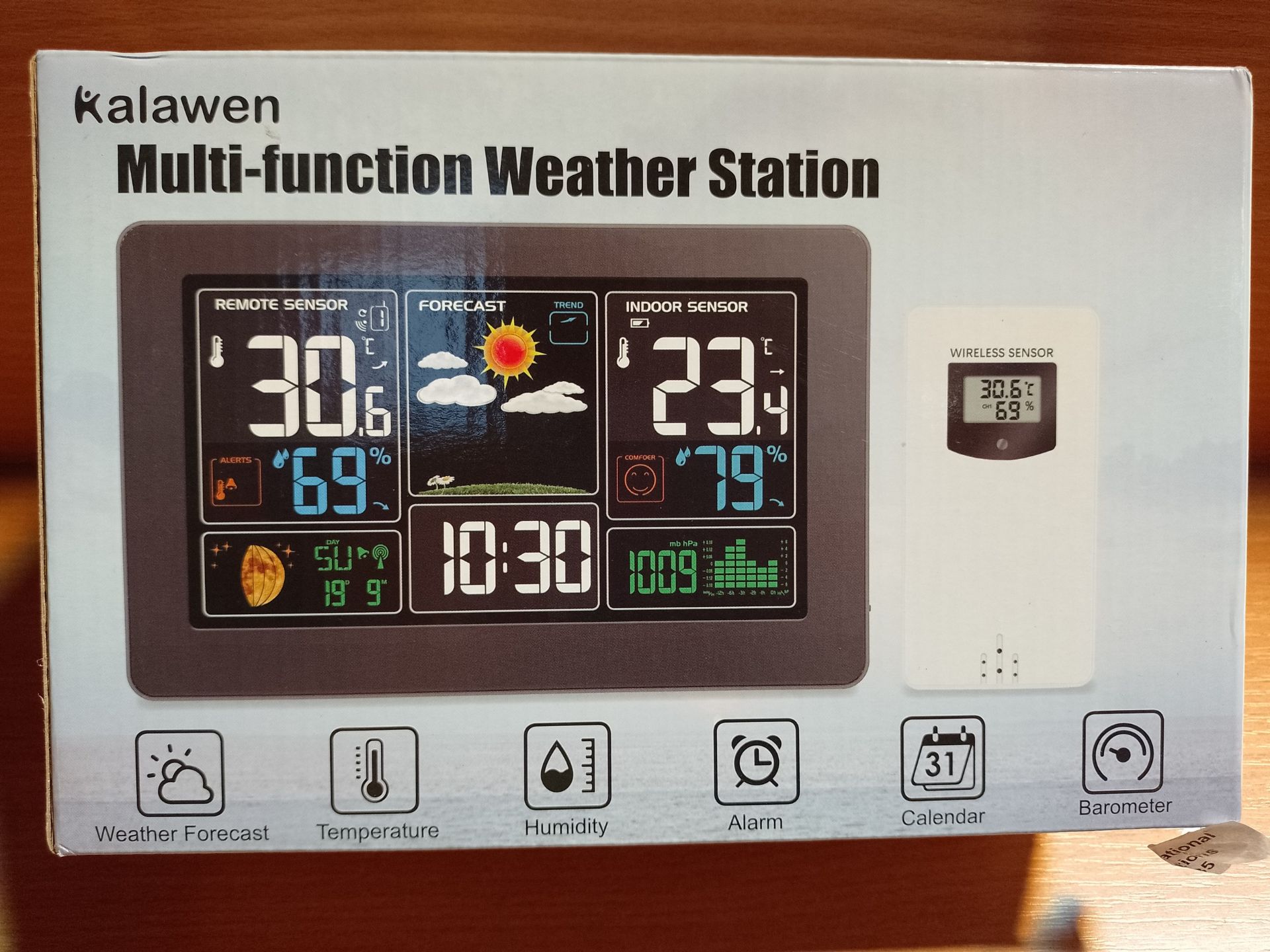 RRP £47.88 Kalawen Weather Station with Outdoor Indoor Sensor - Image 2 of 2