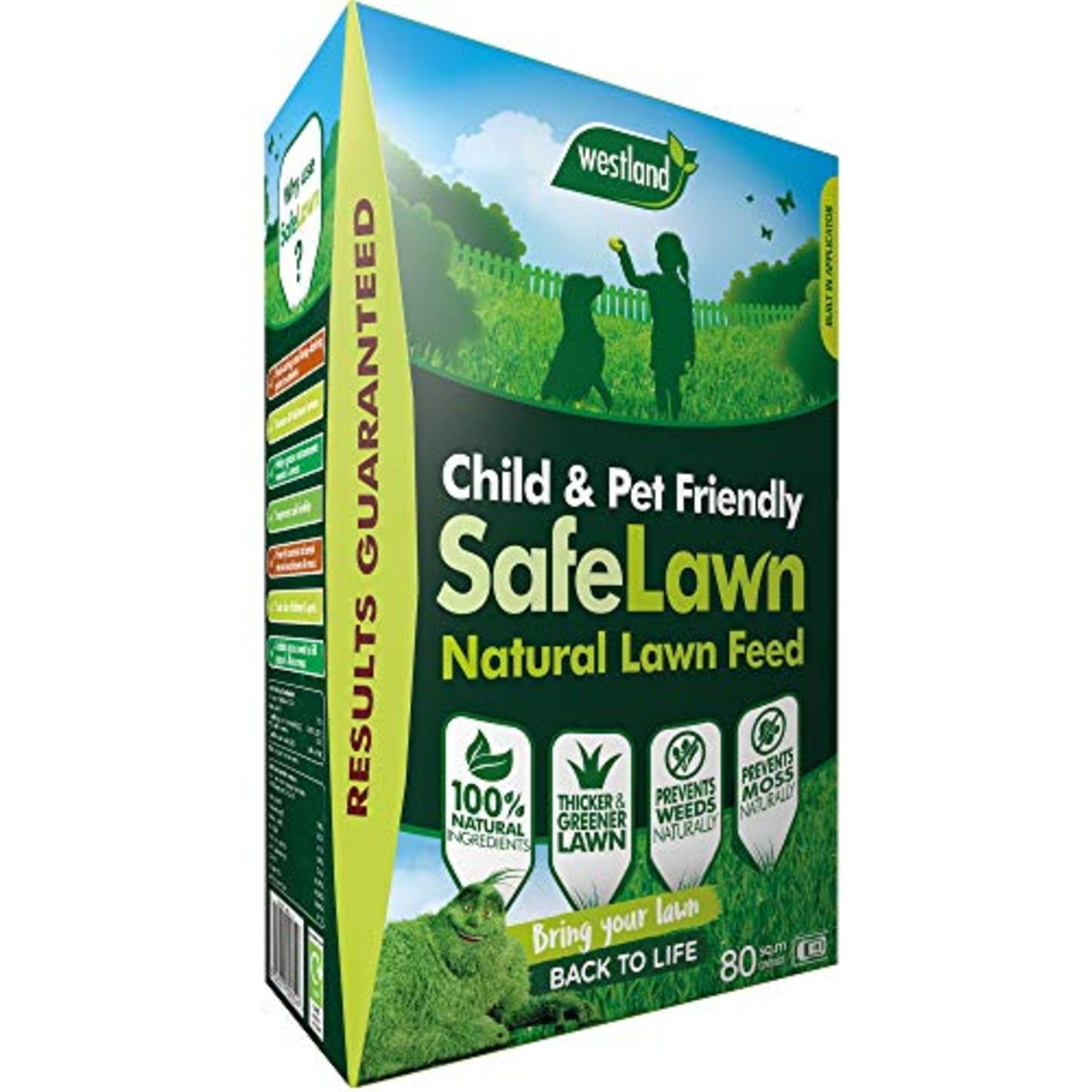 RRP £10.28 Westland 20400352 SafeLawn Child and Pet Friendly Natural Lawn Feed 80 m2