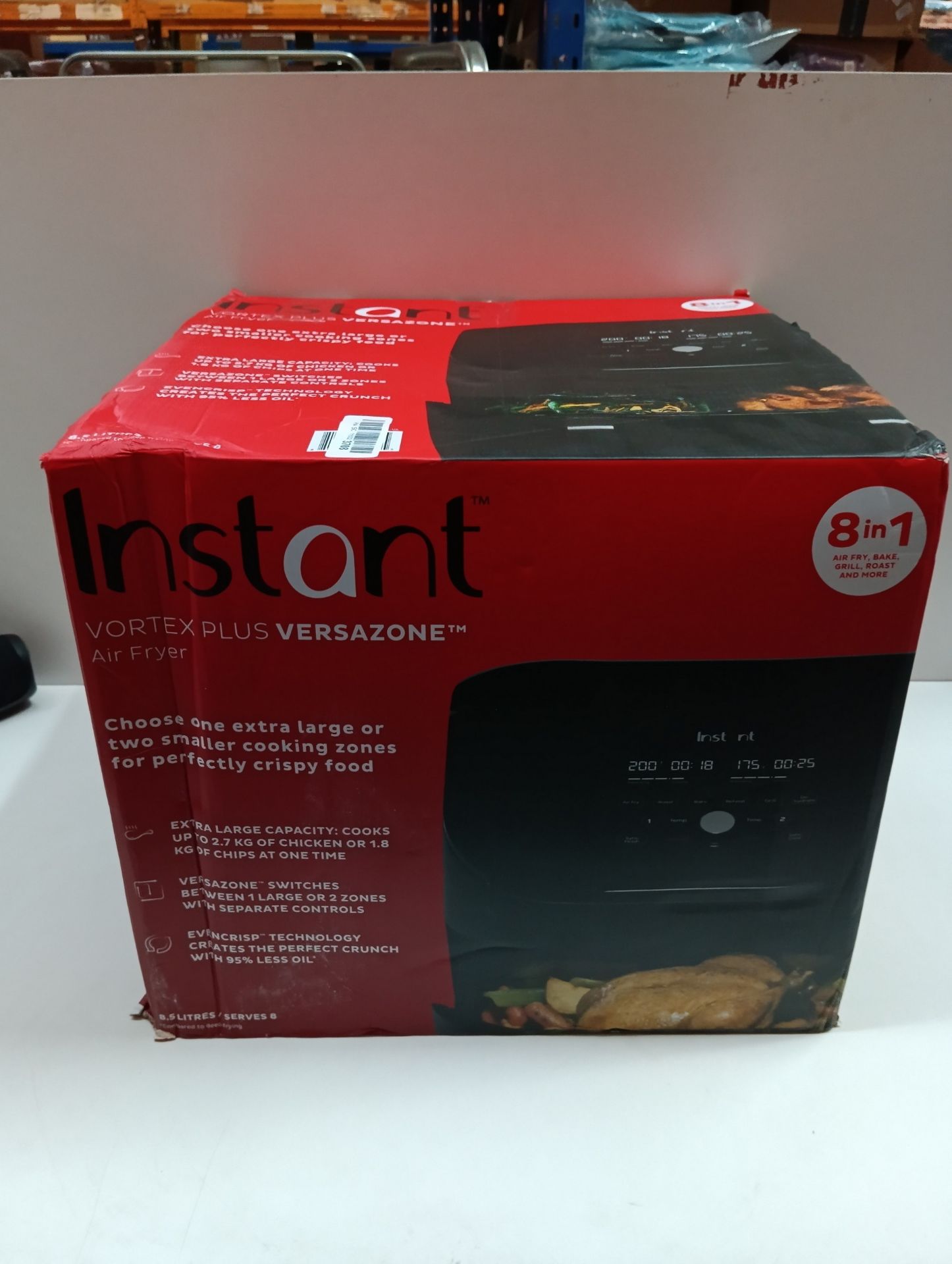 RRP £178.65 Instant Vortex Plus VersaZone-8.5L XL/Dual Air Fryer - Image 2 of 2