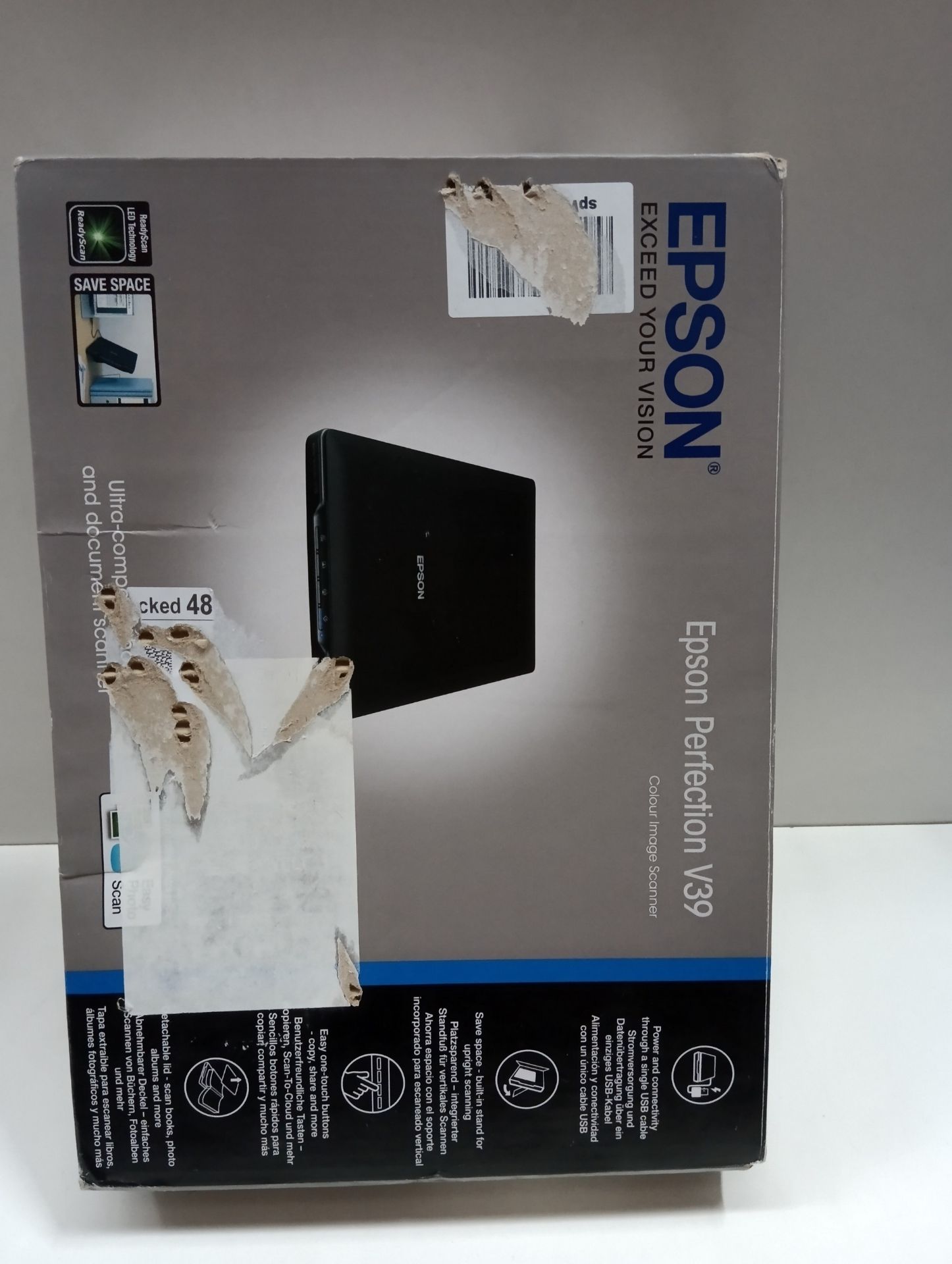 RRP £139.57 Epson Perfection V39 Color Photo & Document Scanner - Image 2 of 2