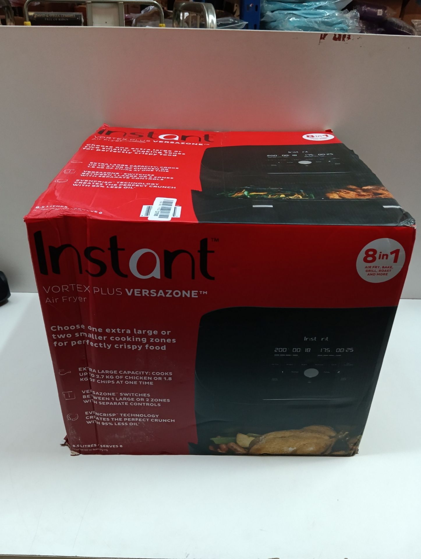 RRP £178.65 Instant Vortex Plus VersaZone-8.5L XL/Dual Air Fryer - Image 2 of 2