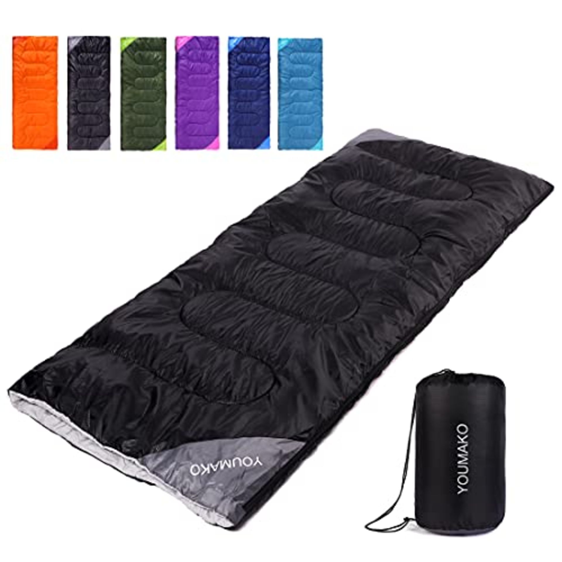 RRP £21.82 Backpacking Sleeping Bag for Adults & Kids - Lightweight