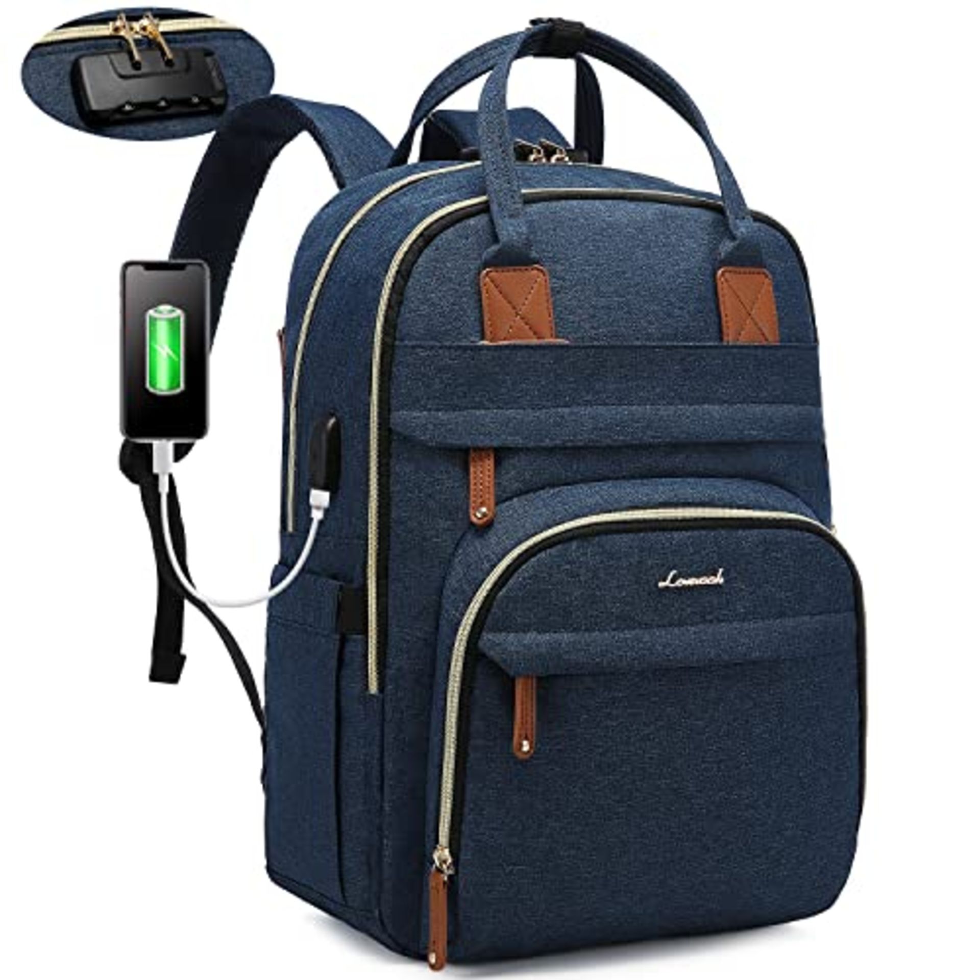 RRP £37.95 LOVEVOOK Laptop Backpack for Women - Image 2 of 4