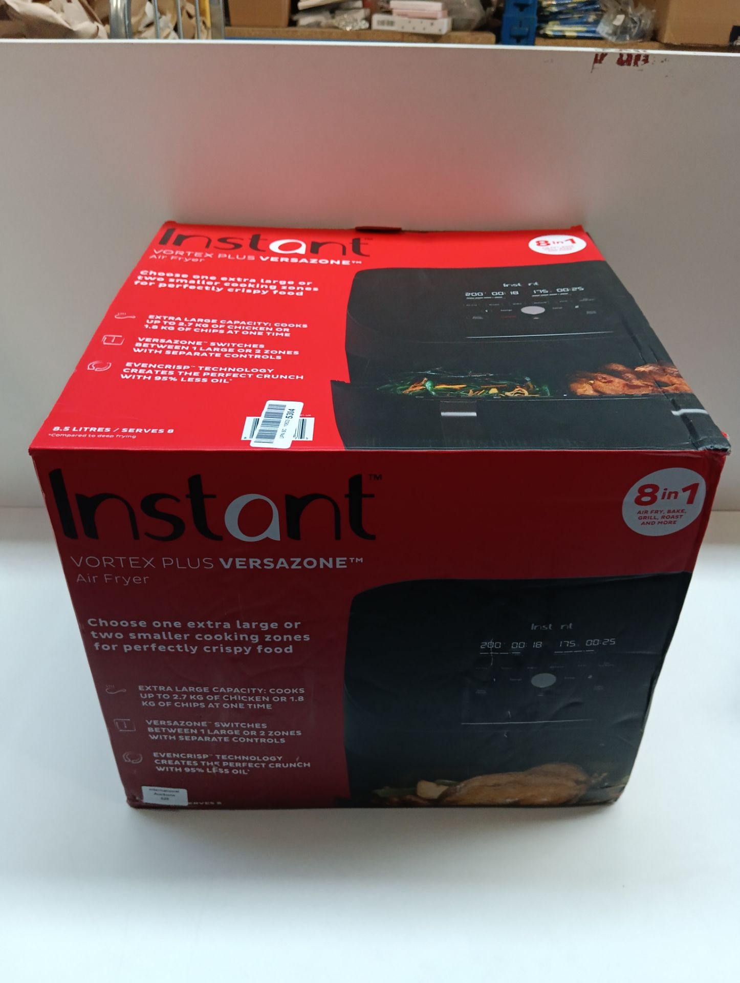 RRP £178.65 Instant Vortex Plus VersaZone-8.5L XL/Dual Air Fryer - Image 3 of 3