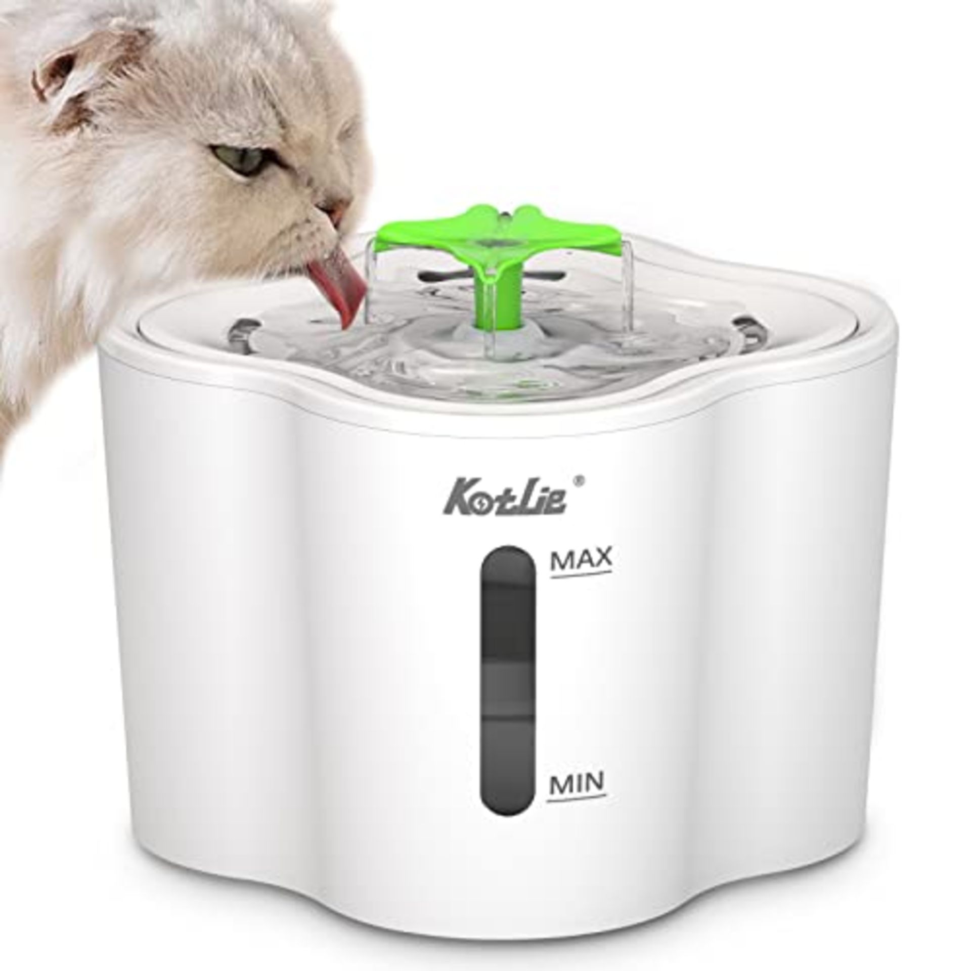 RRP £21.20 Cat Water Fountain - Flower Cat Water Fountain for Drinking