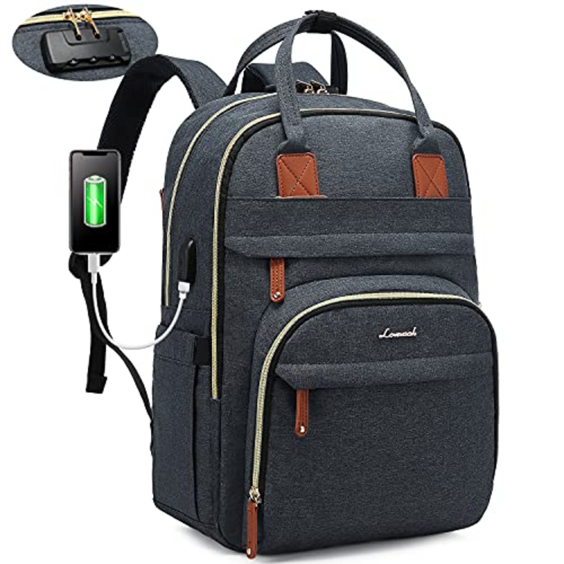 RRP £36.84 LOVEVOOK Laptop Backpack Womens - Image 2 of 3