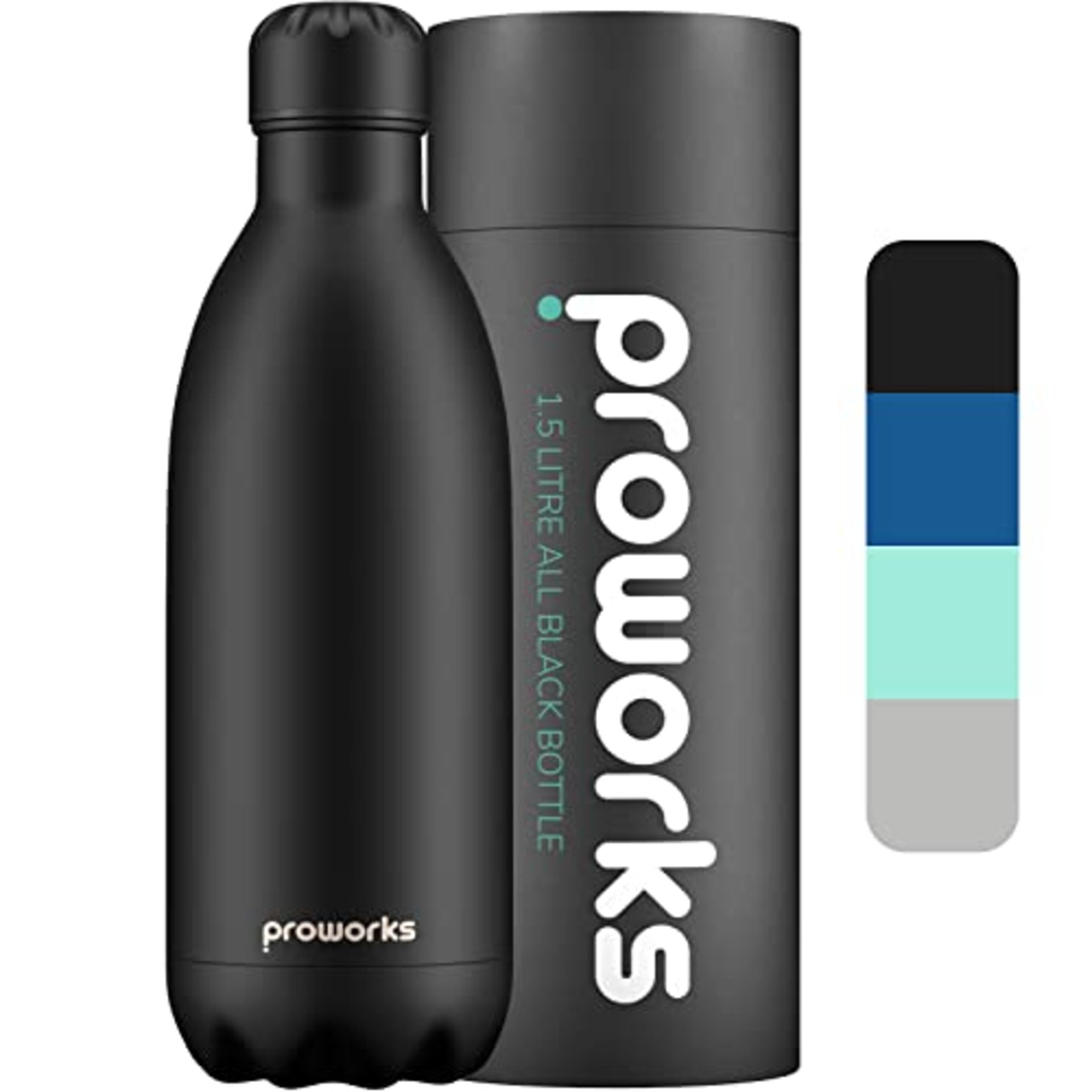 RRP £26.10 Proworks Stainless Steel 1.5l Water Bottle | Double