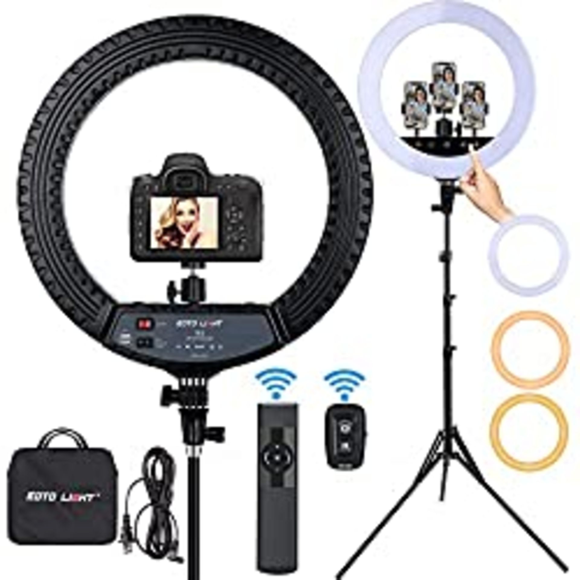 RRP £111.65 Upgraded 18 inch LED Ring Light with Tripod Stand