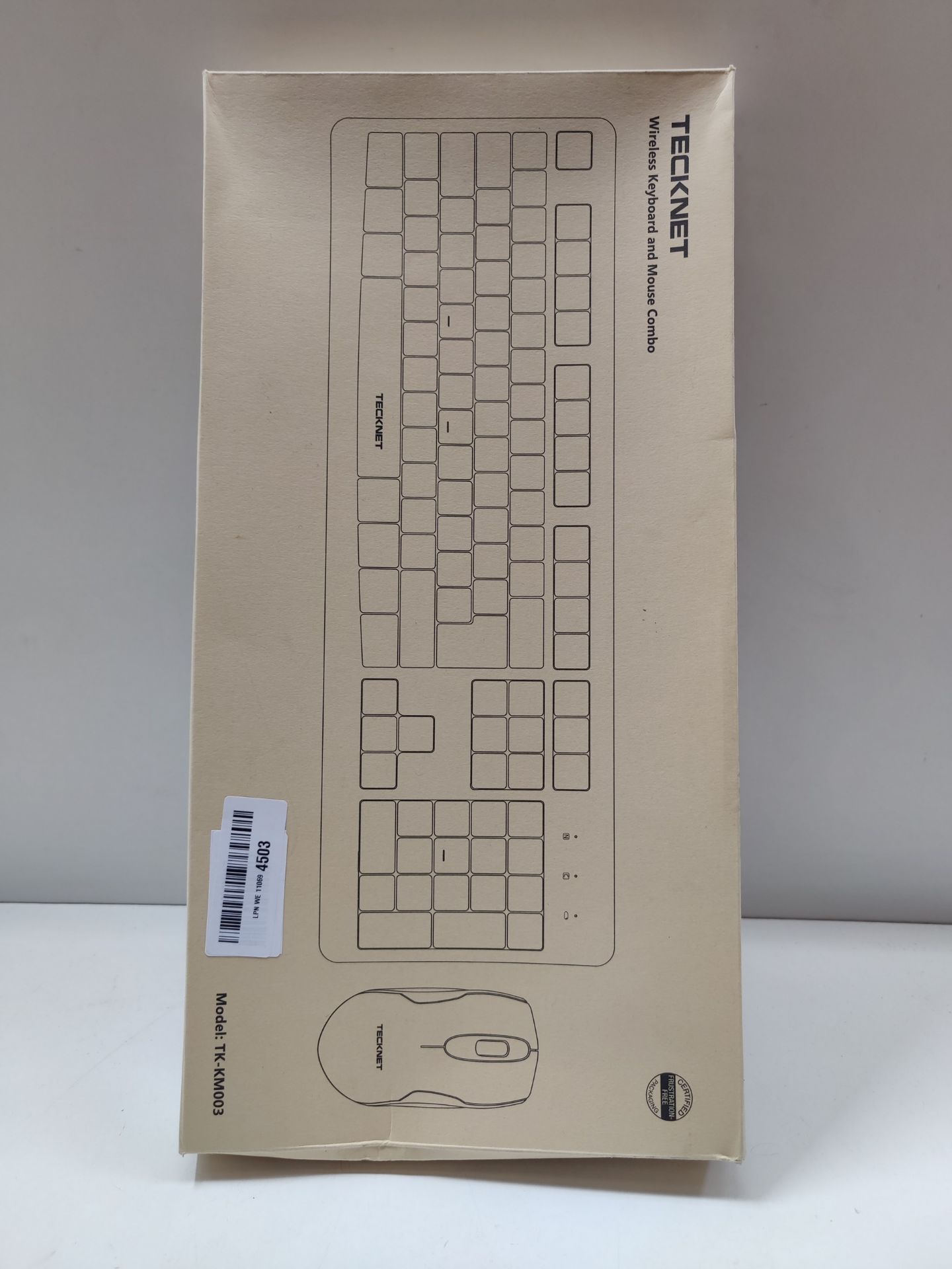 RRP £15.62 TECKNET Wireless Keyboard and Mouse Set - Image 2 of 2