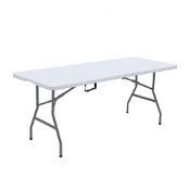 RRP £76.76 Lakhow 180CZ Folding Table 6-Foot Plastic Trestle Indoor & Outdoor for Picnic