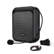 RRP £34.42 SHIDU Mini Voice Amplifier Portable Rechargeable Bluetooth