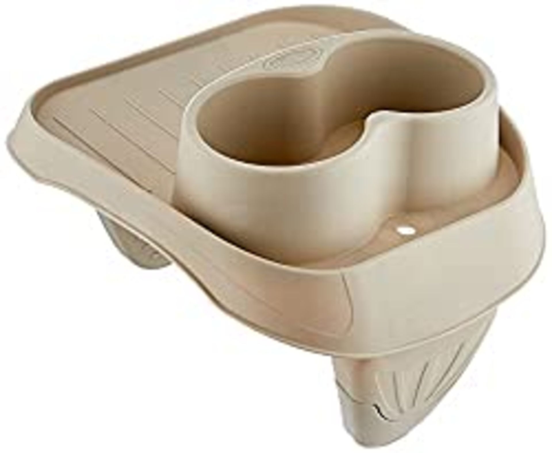 RRP £6.75 Intex PureSpa Plastic Beverage Holder-Beige 26 x 22 x 18 cm