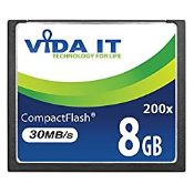 RRP £33.66 NEW 8GB HIGH SPEED 200x 30MB/s CF Compact Flash MEMORY