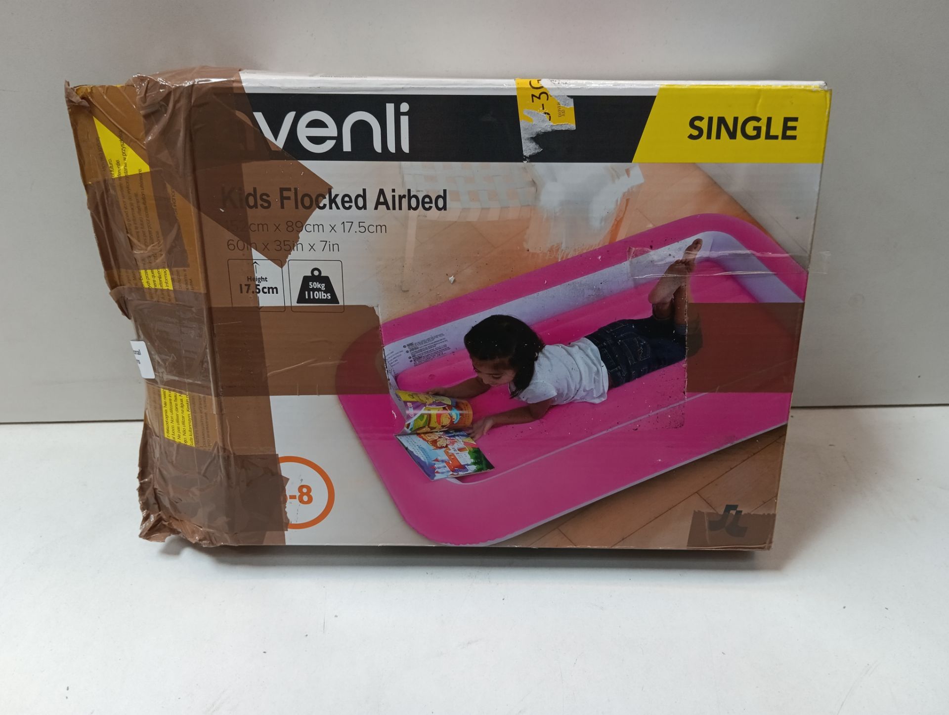 RRP £21.11 Avenli 85490 Kids Airbed / Single Size Flocked Air - Image 2 of 2