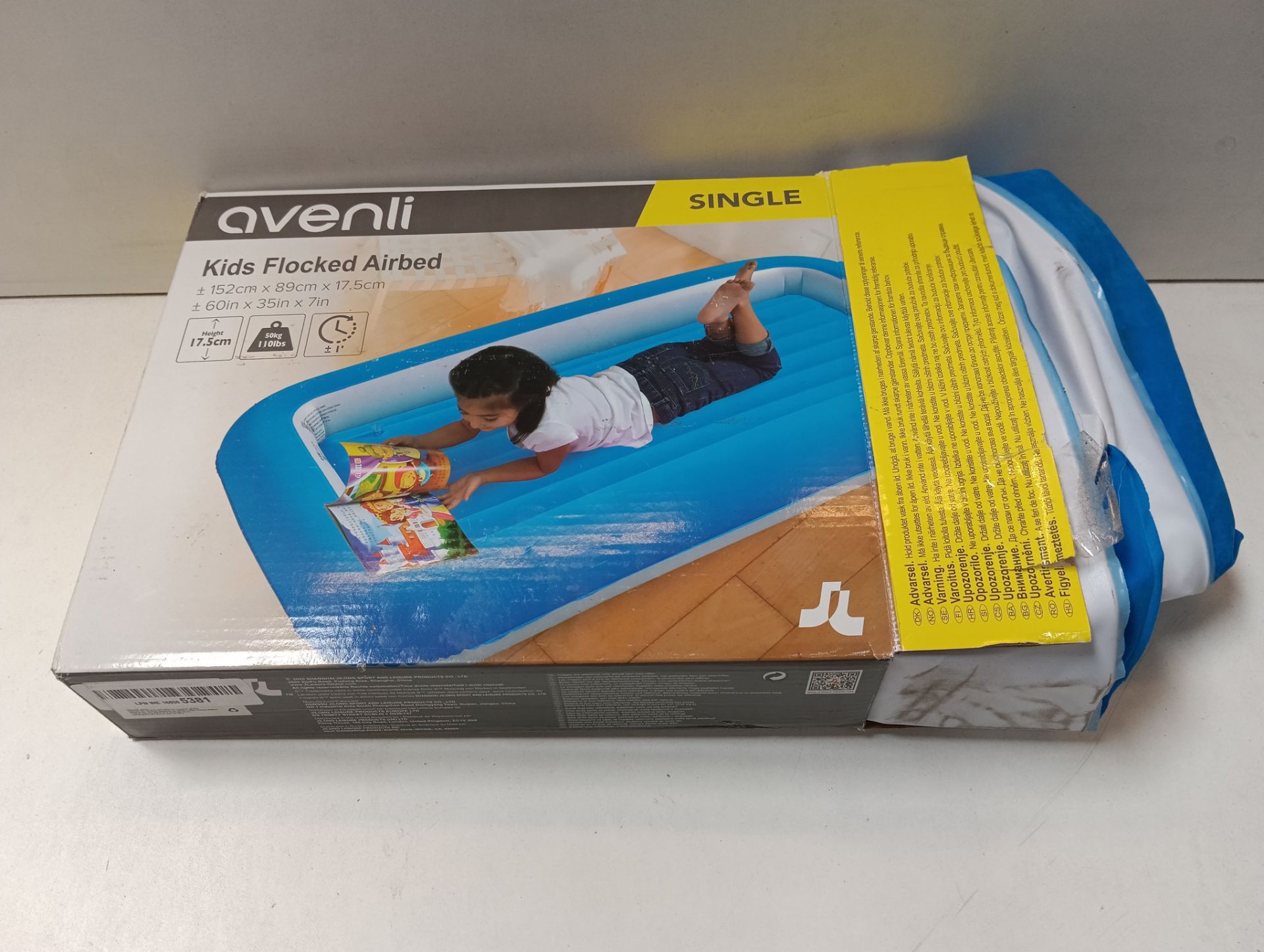 RRP £18.29 Avenli 85410 Kids Airbed / Single Size Flocked Air - Image 2 of 2