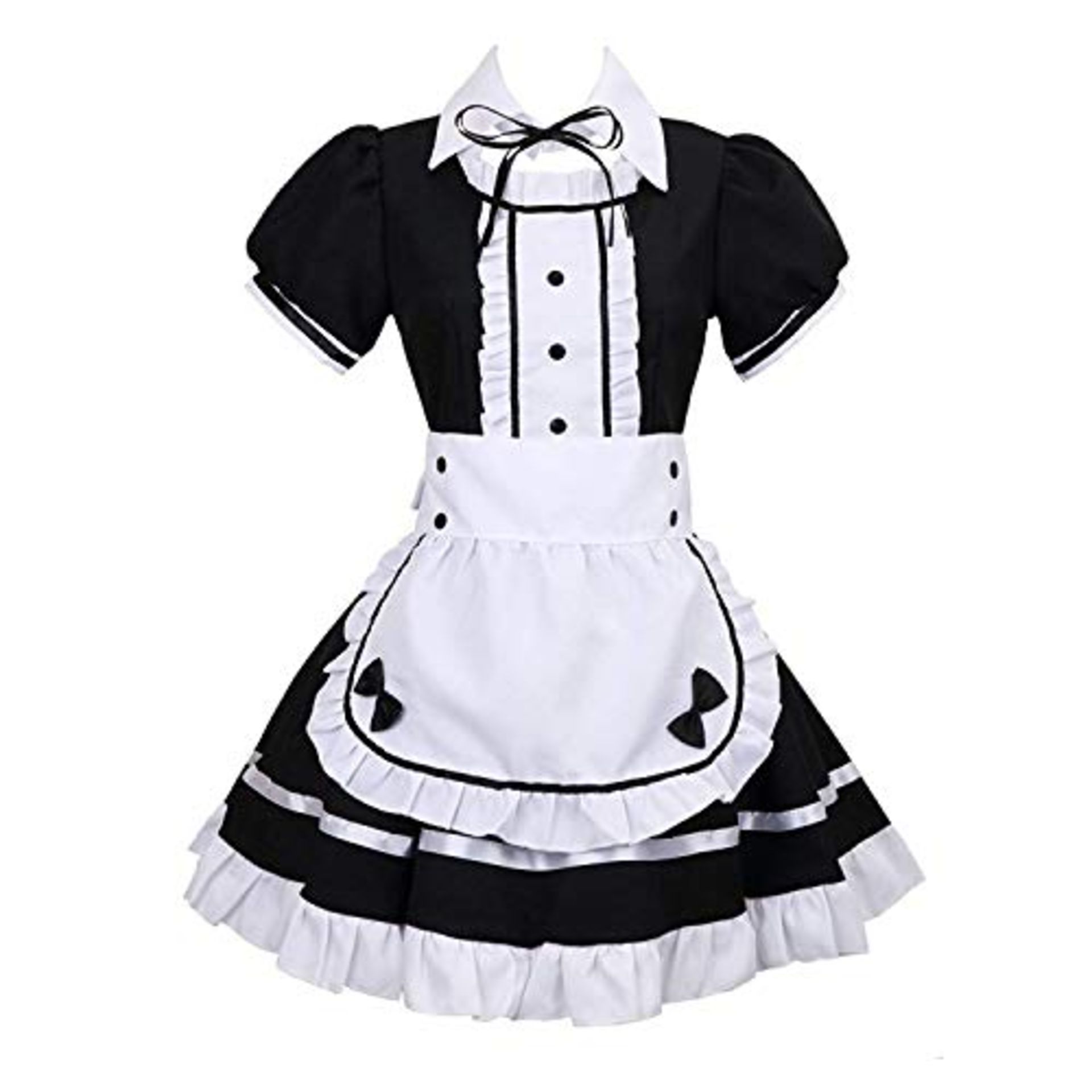 RRP £11.15 LABABE Maid Costume French Maid Fancy Dress