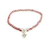 RRP £24.86 Red Kabbalah String Protection in Sterling Silver Links