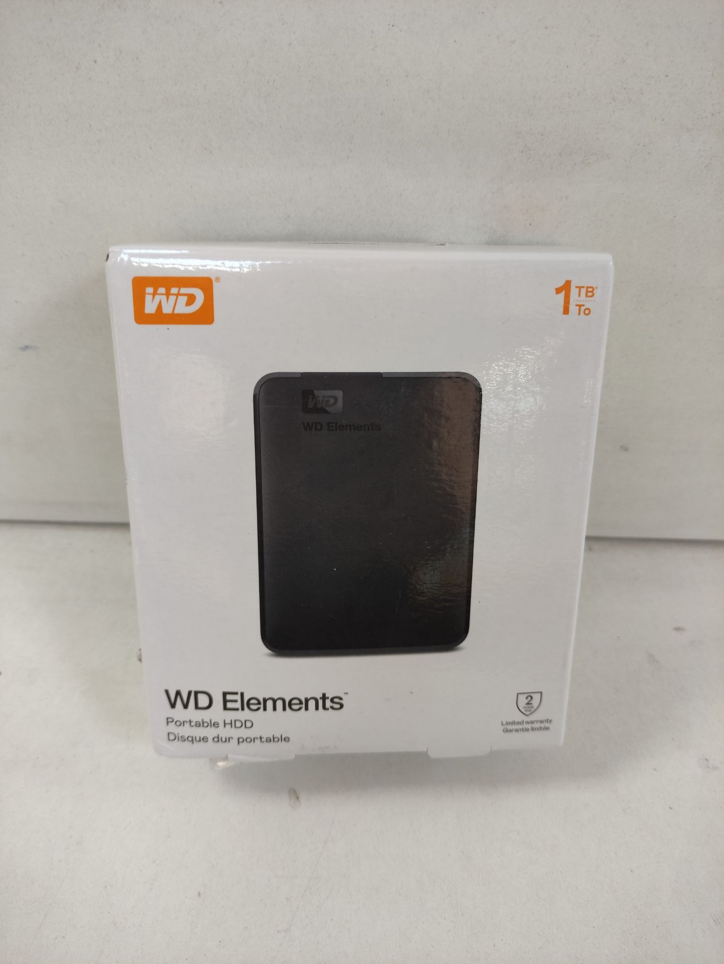 RRP £51.35 WD 1 TB Elements Portable External Hard Drive - USB 3.0, Black - Image 2 of 2