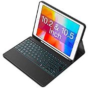 RRP £44.65 Inateck Keyboard Case for iPad 2021(9th Gen)/iPad 2020(8th Gen)/iPad 2019