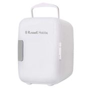RRP £38.42 Russell Hobbs Mini Fridge RH4CLR1001 4L/6 Can Portable