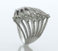 14ct White Gold Diamond Ring 2.00 Carats - Valued By AGI £4,995.00 - A stunning seven band