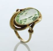 9ct Yellow Gold Oval Citrine Ring 5.00 Carats - Valued By AGI £17,225.00 - This gorgeous vintage