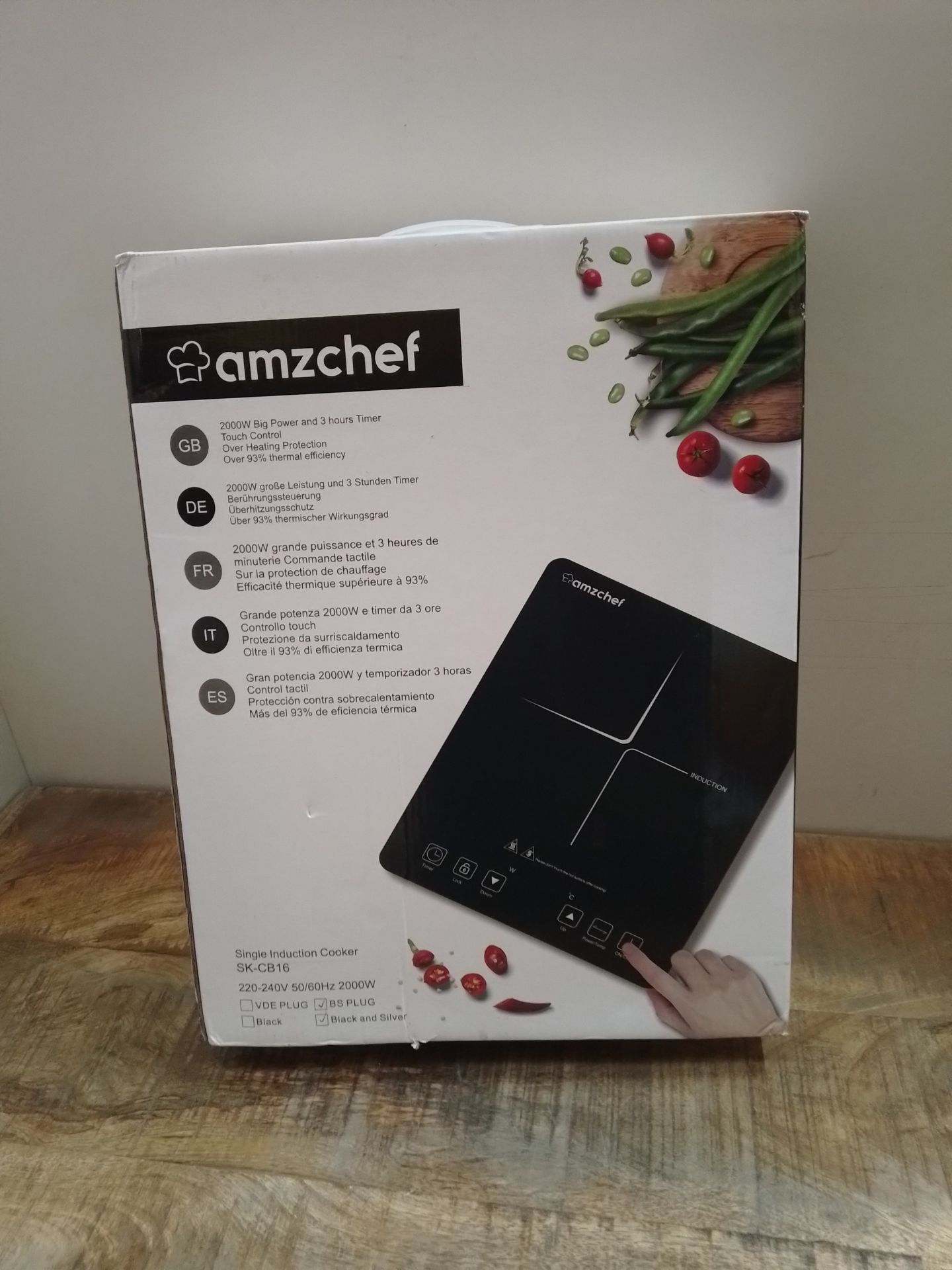 RRP £61.96 AMZCHEF Single Induction Cooker - Image 2 of 2