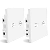 RRP £38.78 WiFi Light Switch Smart Switch 2 Gang Touch Wall Switch