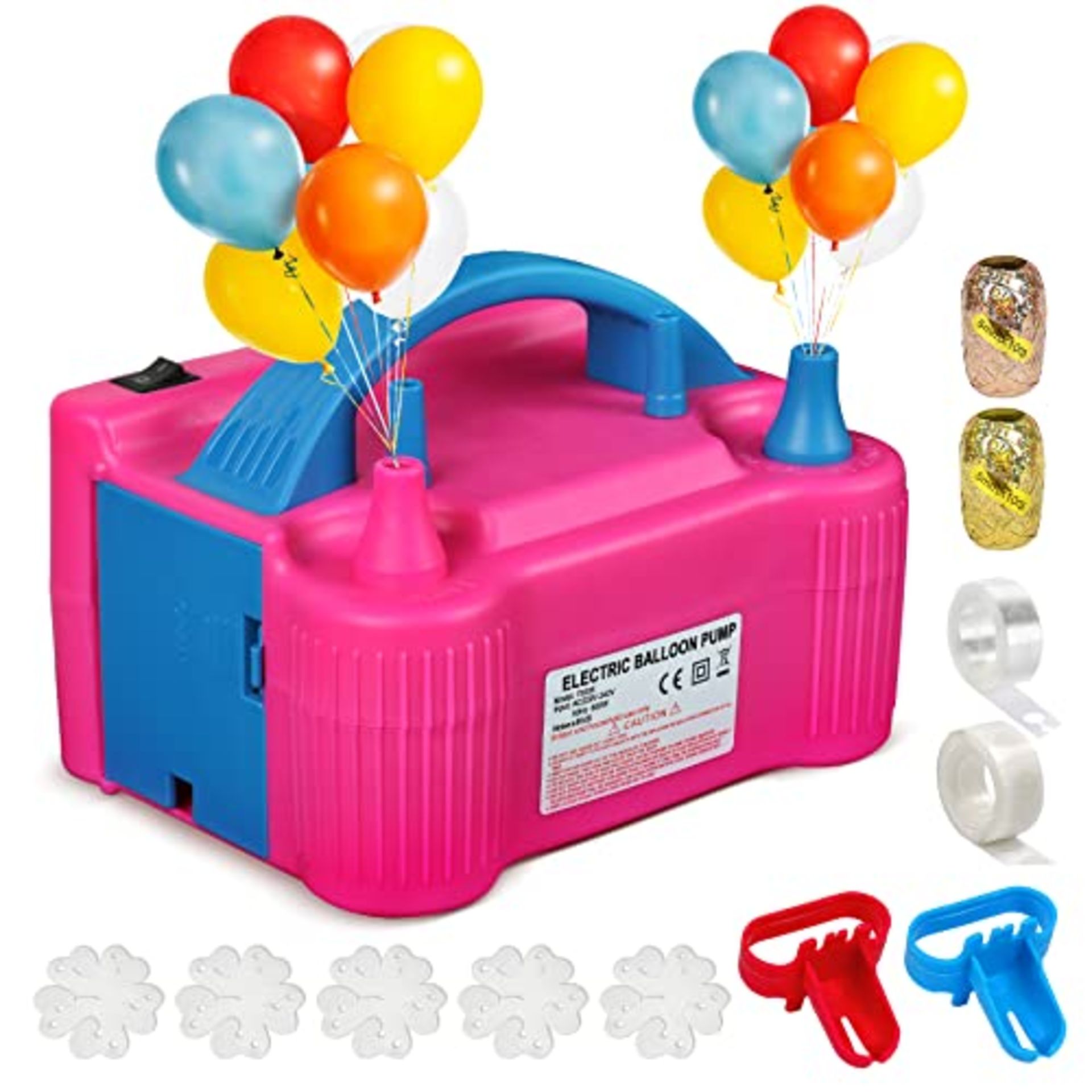 RRP £19.16 Electric Balloon Pump Pink