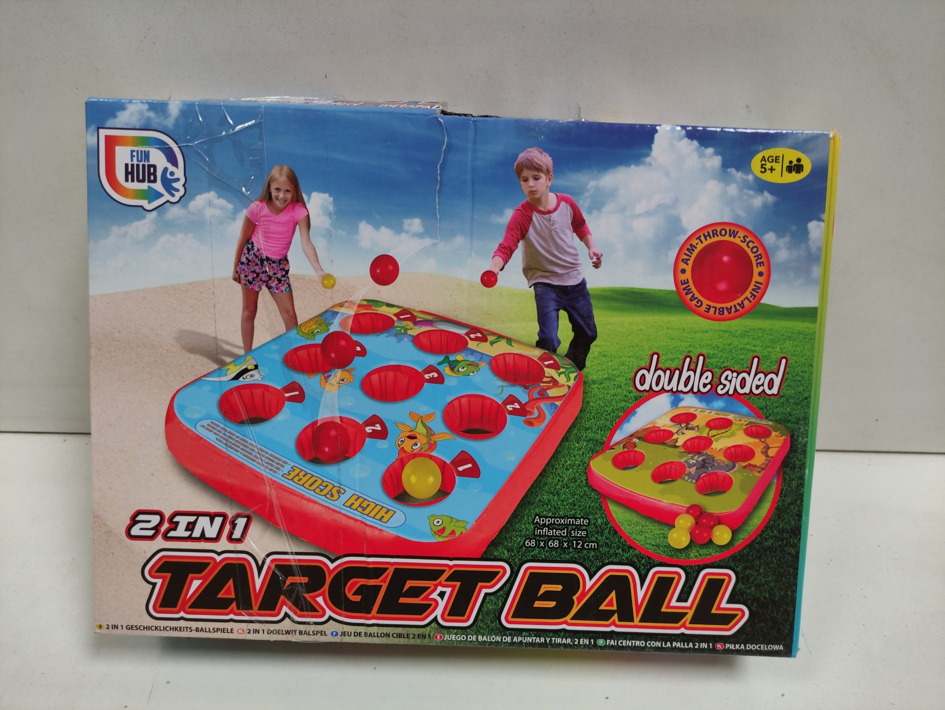 RRP £13.39 HTUK Inflatable Target Ball Game For Children Party - Image 2 of 2