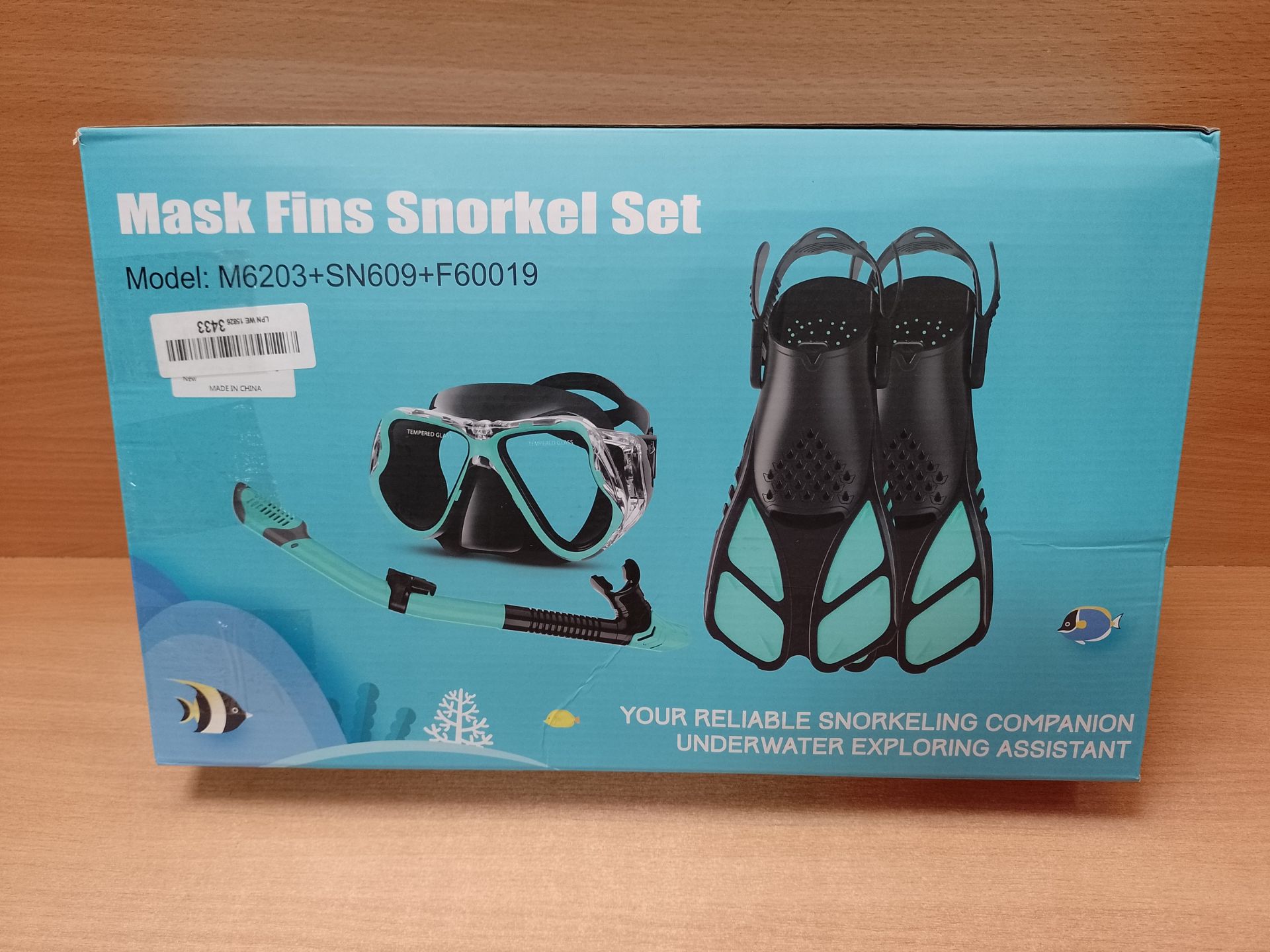 RRP £44.65 Zenoplige Mask Fins Snorkel Set Adults Men Women - Image 2 of 2