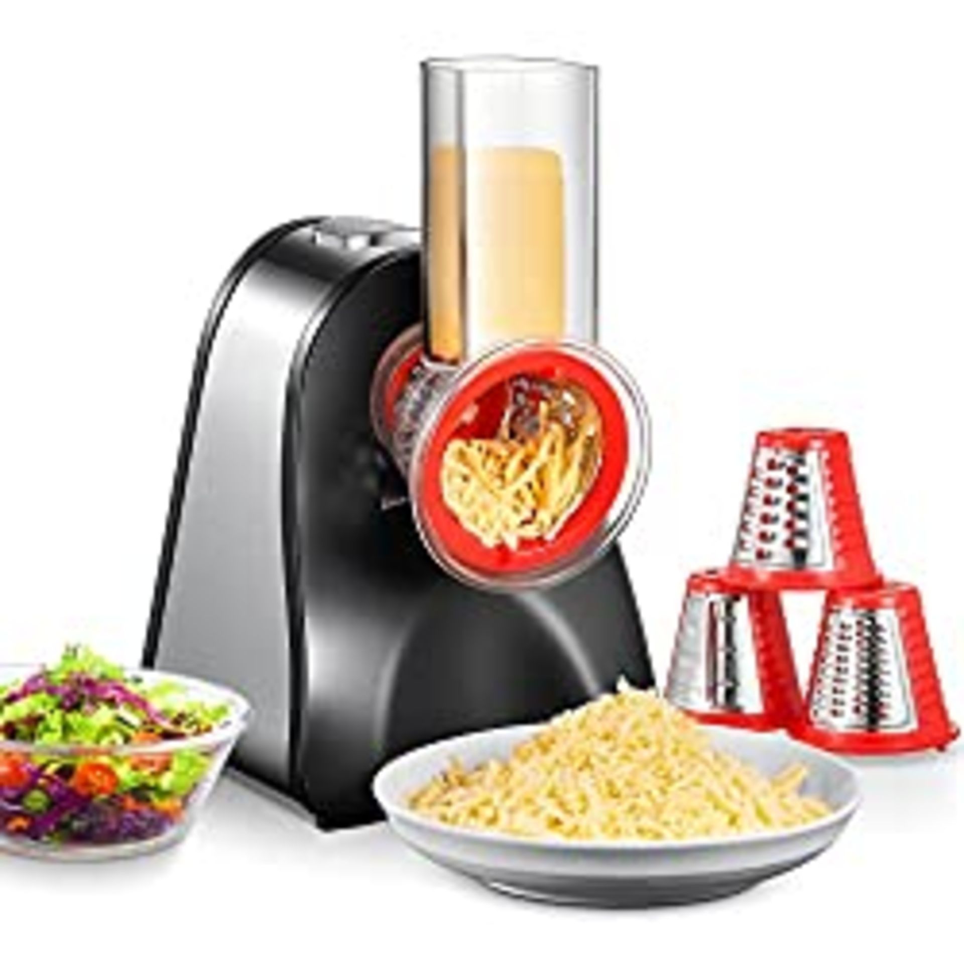 RRP £64.75 FOHERE Electric Cheese Grater 150W Electric Grater for Fruit and Vegetables