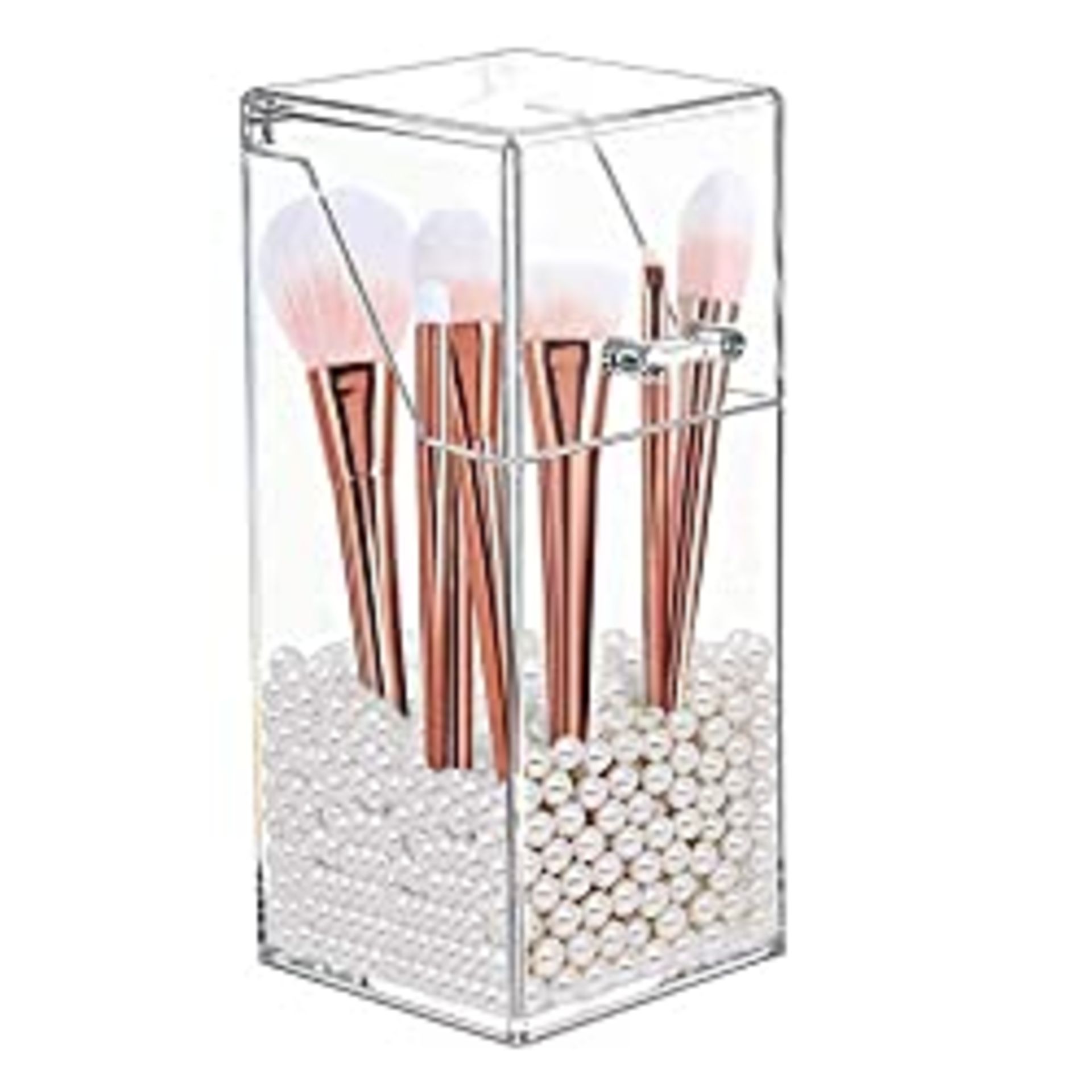 RRP £11.15 Discoball Makeup Brush Holder Organizer with Lid Dustproof