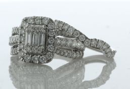 14ct White Gold Diamond Ring Set 2.00 Carats - Valued By IDI £15,875.00 - This stunning 14ct gold