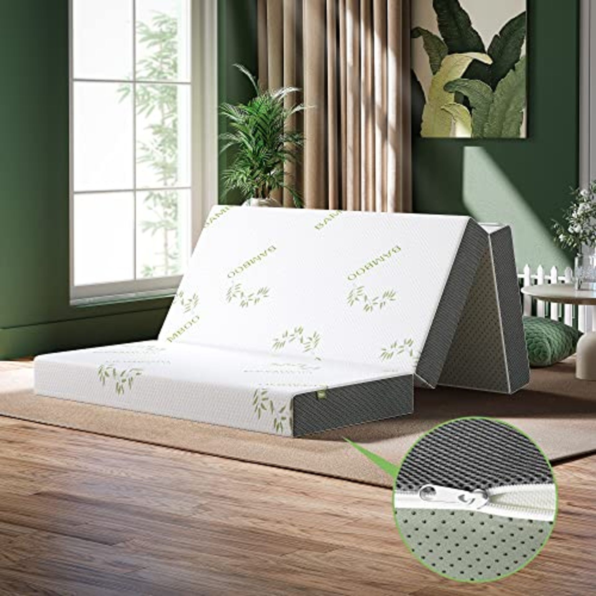 RRP £122.74 TeQsli Folding Mattress Sinlge