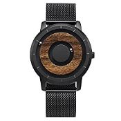 RRP £57.96 EUTOUR Mens Watches Men Wooden Watches Magnetic Watch