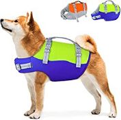 RRP £25.90 Siivton Dog Life Jacket: Ripstop Dog Life Vest - for Boating Swimming