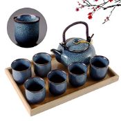 RRP £46.35 DUJUST Japanese Tea Set for 6