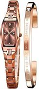 RRP £111.53 BRAND NEW STOCK OLEVS Ladies Watches Rose Gold Elegant Square Slim