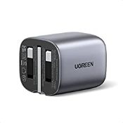 RRP £42.71 UGREEN USB C Charger 65W Foldable Nexode GaN 3-Port