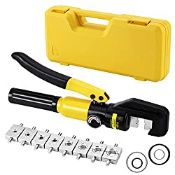 RRP £51.05 HSEAMALL 10Tons Hydraulic Crimping Tool 9 Dies