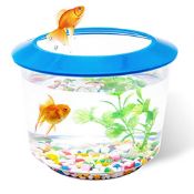 RRP £16.74 Pet Living Goldfish Tank Small Fish Tanks and Aquariums