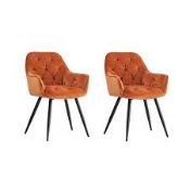 Upholstered Armchair Orange RRP £150.00 (One Chair)