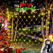 RRP £15.62 Heceltt Christmas Net Lights Outdoor Decorations