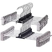 RRP £16.74 VEHHE Trouser Hangers Space Saving 20 Pack Skirt Hangers