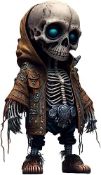 RRP £11.30 Pipihome Cool Skeleton Figurines