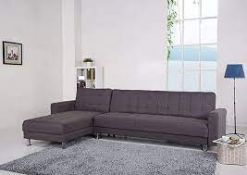 Leader Lifestyle Spencer Sofa Bed Modern Willow Grey Fabric RRP £385.00 (Box 1 of 2 ONLY)
