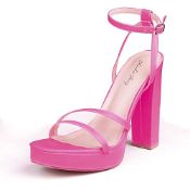 RRP £36.84 Zhabtuc Womens Platform Block Heel Sandals 13CM Sexy