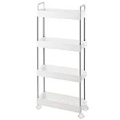 RRP £22.31 Ronlap 4 Tier Storage Trolley On Wheels