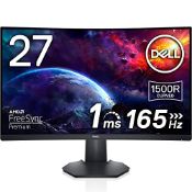 RRP £301.00 Dell S2722DGM 27 Inch QHD (2560x1440) 1500R Curved Gaming Monitor